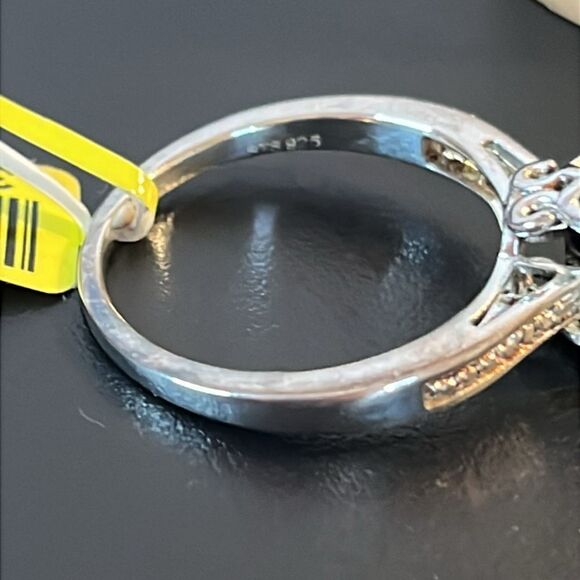 NWT Oval Cut Black Tourmaline Solitaire Ring Set in Sterling Silver size 10 - Picture 7 of 10